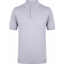 Trender 18229 Yarım Patlı Gri Erkek T-Shirt 26YGT3000008