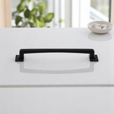 Nacario Pelikan Metal Siyah 160 mm Mobilya Mutfak Çekmece Dolap Kapak Kulp Kulpu Kulbu Kulpları