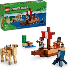 Nacario LEGO Minecraft Korsan Gemisi Yolculuğu 21259 – 8 Yaş ve Üzeri Macera Oyunları Seven Çocuklar Için Korsan, Mürekkep Balığı ve Deve Içeren Yaratıcı Oyuncak Yapım Seti (166 Parça)