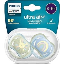 Nacario Philips Avent Ultra Air Emzik, Erkek Bebekler Için 0-6 Ay, 2’li Paket, Ortodontik Silikon, Geniş Hava Delikli, Mikrodalga Sterilize Edilebilir, Bpa Içermez, Taşıma Kutulu, SCF085/58