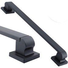 Nacario BADEM10 Bersel Çekme Kolu Çelik Kapı Dış Kapı Kolu Tutma Kulbu Siyah Kulp 30 cm