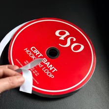 Nacario Yapışkanlı Cırt Bant Seti 25 Metre (25M Dişi + 25M Erkek) – Yüksek Güçlü Yapışkanlı Hook Loop Şerit Bant (Beyaz, 2 Cm)