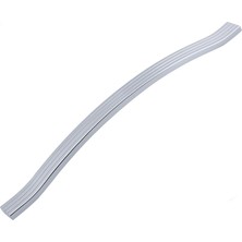 Nacario Akasya 320 mm Krom Gümüş Çizgili Metal Mobilya Kulpu Paslanmaz Sağlam Kulplar Kulbu Dayanıklı Modern