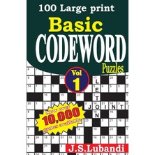Nacario 100 Large Print Basic Codeword Puzzles: 1