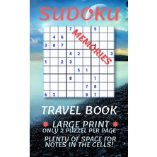 Nacario Large Prınt Sudoku Memorıes Travel Pocket Book. Only 2 Puzzles Per Page.: Plenty Of Space For Notes In The Cells! Sudoku Puzzle Book For Adults, High Gloss And Is Therefore A Very Nice Gift!