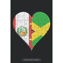 Nacario Planner: Peruvian Jamaican Flag United Heart Jigsaw Puzzle Flags Of Peru Jamaica