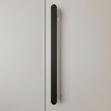 Nacario Anzer Çizgili Mat Siyah Çekmece Kulp 1184 mm Modern Uzun Dolap Kulpu Mutfak Banyo Mobilya
