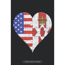 Nacario Planner: American Irish Flag United Heart Jigsaw Puzzle Flags Of America Northern Ireland