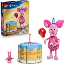 Nacario LEGO │ Disney Piglet’in Doğum Günü Eğlencesi 43305-9 Yaş ve Üzeri Çocuklar Için Mumlu Doğum Günü Pastası ve Disney Piglet Minifigürü Içeren Yaratıcı Oyuncak Yapım Seti, Hediye Fikri (544 Parça)