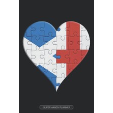 Nacario Planner: Scottish English Flag United Heart Jigsaw Puzzle Flags Of Scotland England