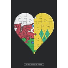 Nacario Planner: Welsh Saint Vincentian Flag United Heart Jigsaw Puzzle Flags Of Wales St Vincent And The Grenadines