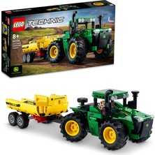 Nacario Lego® Technic John Deere 9620R 4WD Traktör 42136-8 Yaş ve Üzeri Çocuklar Için Oyuncak Traktör Yapım Seti (390 Parça)