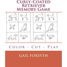 Nacario Curly-Coated Retriever Memory Game: Color - Cut - Play