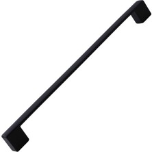 Nacario Gölcük Mobilya Mutfak Dolabı Çekmece Dolap Kapak Kulpu Kulbu Mat Siyah 224 mm Metal Kulp