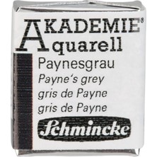 Nacario Schmincke Akademie Aquarell Yarım Tablet Sulu Boya 770 Payne's Grey