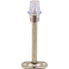Nacario BADEM10 Kapı Stoperi Tamponu 15 cm Krom Metal Vidalı Kapı Stopu Silikonlu