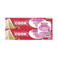 Nacario Cook Buzdolabı Poşeti 3+1 Ekonomik Paket Büyük Boy 30 x 45 Cm, 60 Yaprak, 4 Paket
