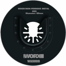 Nacario Worx WA5008 Çok Amaçlı Raspalama Makinesi Için 80MM 360˚ Metal, Ahşap, Fiberglas, Pvc Universal Kesme Bıçağı