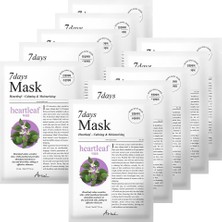 Nacario Ariul 7 Days Mask Heartleaf P - Yatıştırıcı & Nemlendirici Kalp Yaprağı Özlü Vegan Kağıt Maske