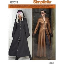 Nacario Simplicity Kadın Kostüm Palto Dikiş Deseni, Bedenler 6-14