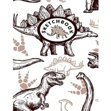 Nacario Independently Published Dinosaur Sketchbook: Drawing Book 8.5" x 11"