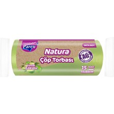 Nacario Parex Natura Çöp Torbası Orta Boy 15’li
