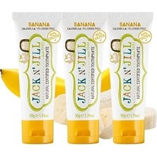 Nacario Jack N' Jıll Jack N Jill Doğal Sertifikalı Diş Macunu - Muz Aromalı 3 Adet (3X50G)