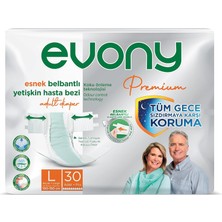 Nacario Evony Premium Yetişkin Bezi Large 30 Adet