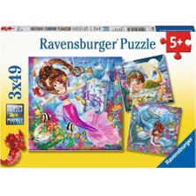 Nacario Ravensburger 3X49 Parça Yapboz Wd Mermaid