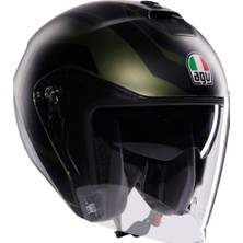 Nacario Agv Irides Motosiklet Kaskı Açık Kask Sakai Matt Green Black Xl
