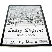 Nacario Monarty Paperart Eskiz Defteri, A4 297X420 Mm, 100 Gr, 50 Yaprak, Kağıt Malzeme