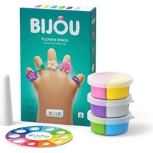 Nacario Hey Clay Çiçek Yüzükler - Çocuklar Için Hava ile Kuruyan Kil - 6 Kutu Kil Seti ve Şekillendirme Aletleri ile Eğlenceli ve Etkileşimli Talimatlar Uygulaması