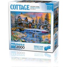 Nacario Ks Games 22526 Old Winter Cottage 2000 Parça Puzzle -Ks Puzzle