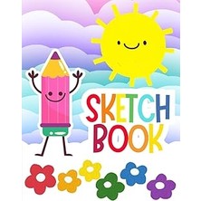 Nacario Sketch Pad For Kids For Drawing, Doodling And Sketching: Blank Paper Sketch Book For Drawing Practice. 120 Pages 8.5" x 11" Large Sketchbook For Kids ... Boys. Pastel Clouds And Flowers Cover Design.