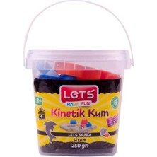 Nacario Lets Kinetik Kum 250 Gr. Siyah Plastik Kutu