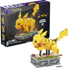 Nacario Mega Pokémon Hareketli Pikachu Yapı Seti, 1095 Adet Uyumlu Blok ve Parça Içeren, Bükülebilir Eklemli Oyuncak Seti HGC23