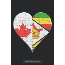 Nacario Planner: Canadian Zimbabwean Flag United Heart Jigsaw Puzzle Flags Of Canada Zimbabwe