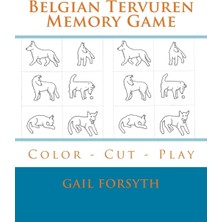Nacario Belgian Tervuren Memory Game: Color - Cut - Play