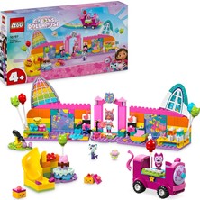 Nacario LEGO Gabby’nin Parti Odası 10797 – 4 Yaş ve Üzeri Çocuklar Doğum Günü Hediyesi Fikri, Parti Oyuncakları, Mini Bebek Figürleri ve Hayvan Figürleri Içeren Yaratıcı Oyuncak Yapım Seti (252 Parça)