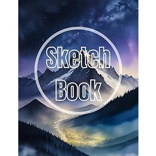 Nacario Sketch Book: Premium Watercolor Mountain Night View Design Cover Page Sketchbook Blank Paper Pad 8.5" x 11" - Sketchbook 120 Pages Blank Paper Book ... Unlined Journal Soft Cover Sketchbooks