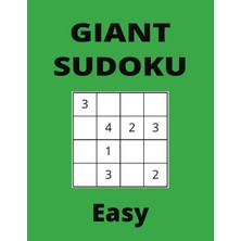 Nacario Independently Published Gıant Easy Green Sudoku Book, 4x4 Puzzles, 50 Pages, 8.5X11