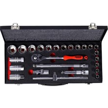 Nacario Rico 006-RC1126 1/2 Inç Altıgen Lokma Seti 25 Parça