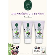 Nacario Eyüp Sabri Tuncer 3 Adet Doğal Karadut Özlü Çocuk Diş Macunu 60 ml ve Rosıe Florürsüz ve BPA İçermez