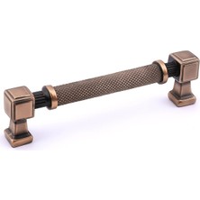 Nacario Talas Tırtıklı 128 mm Soft Antik Metal Kulp Mobilya Çekmece Dolap Kapak Kulpu Dayanıklı Kulbu Kulpları
