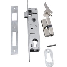Nacario BADEM10 Dar Kilit Standart Pvc Ahşap Kapı Gömme Kilit Gövde Kilidi Gövdesi Silindirli Barelli Yale 20 mm