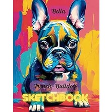 Nacario Sketchbook: Sketch Book French Bulldog Bella Notebook For Drawing Writing Painting Sketching Doodling For Kids Abstract Dog Cover Cute Animals: Large Blank Pages