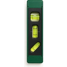 Nacario Busstier Mini Su Terazisi, 3 Gözlü, ±2 mm Hassasiyet, Yatay Dikey ve 45° Ölçüm, Ergonomik Taban, Darbeye Dayanıklı, Raf ve Ev Uygulamaları Için Profesyonel Terazi, Asorti
