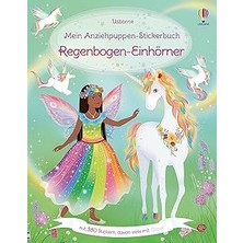 Nacario Mein Anziehpuppen-Stickerbuch: Regenbogen-Einhörner: Stickerheft Mit Über 330 Anzieh-Stickern, Davon Viele Mit Glitzer – Stickervergnügen Ab 5 Jahren