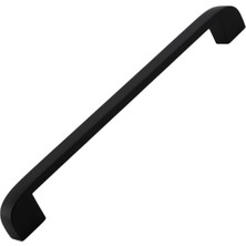 Nacario Zehra (192 mm - 19.2 Cm) Mat Siyah Metal Mobilya Mutfak Çekmece Dolap Dolabı Kulbu Kulpu Kulpları