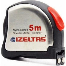 Nacario Izeltaş 588150015 Şerit Metre, Krom, 5 M